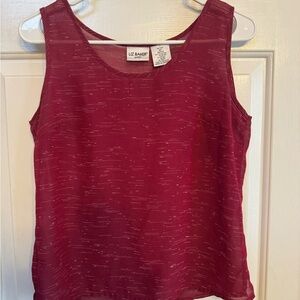 Liz Baker Women's Burgundy Tank Top